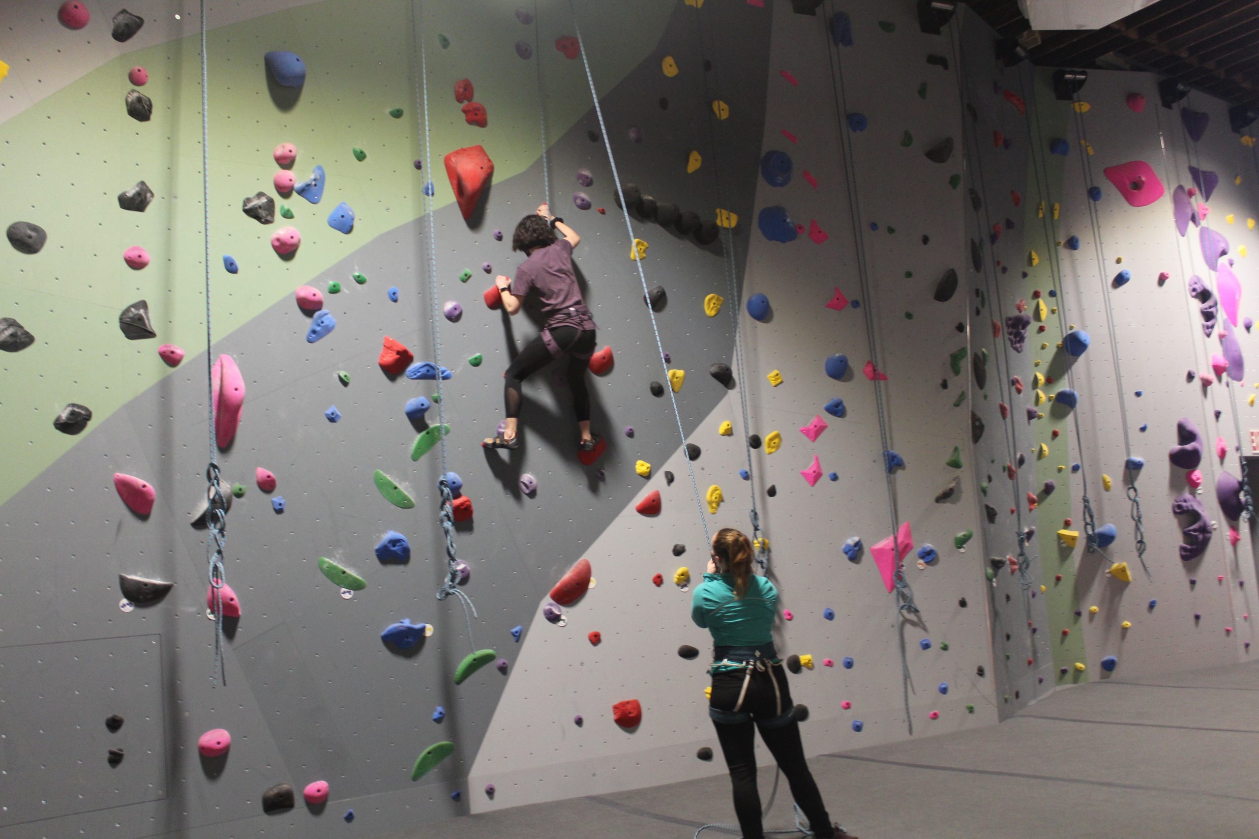 Town Talk New climbing gym opens in downtown with 16foot walls, high